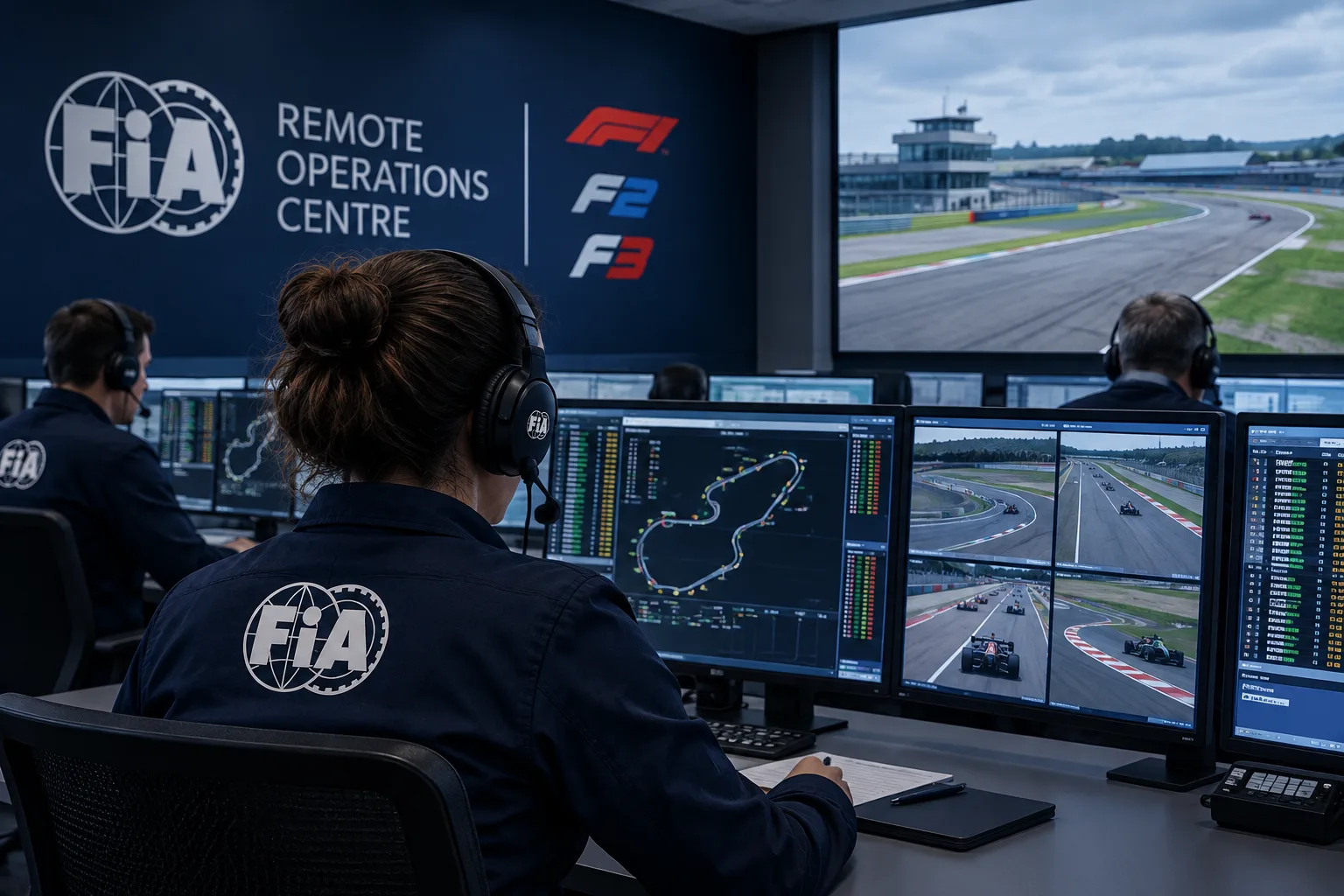 Conceptual AI-generated editorial motorsport illustration; not a documentary photograph or evidence that a pictured event, meeting or transfer occurred.