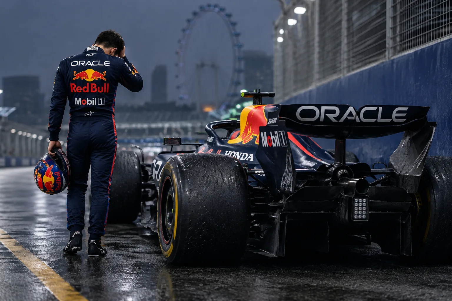 Conceptual AI-generated editorial motorsport illustration; not a documentary photograph or evidence that a pictured event, meeting or transfer occurred.