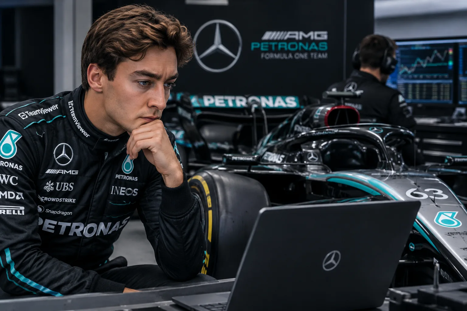 Conceptual AI-generated editorial motorsport illustration; not a documentary photograph or evidence that a pictured event, meeting or transfer occurred. · 2026-10-27