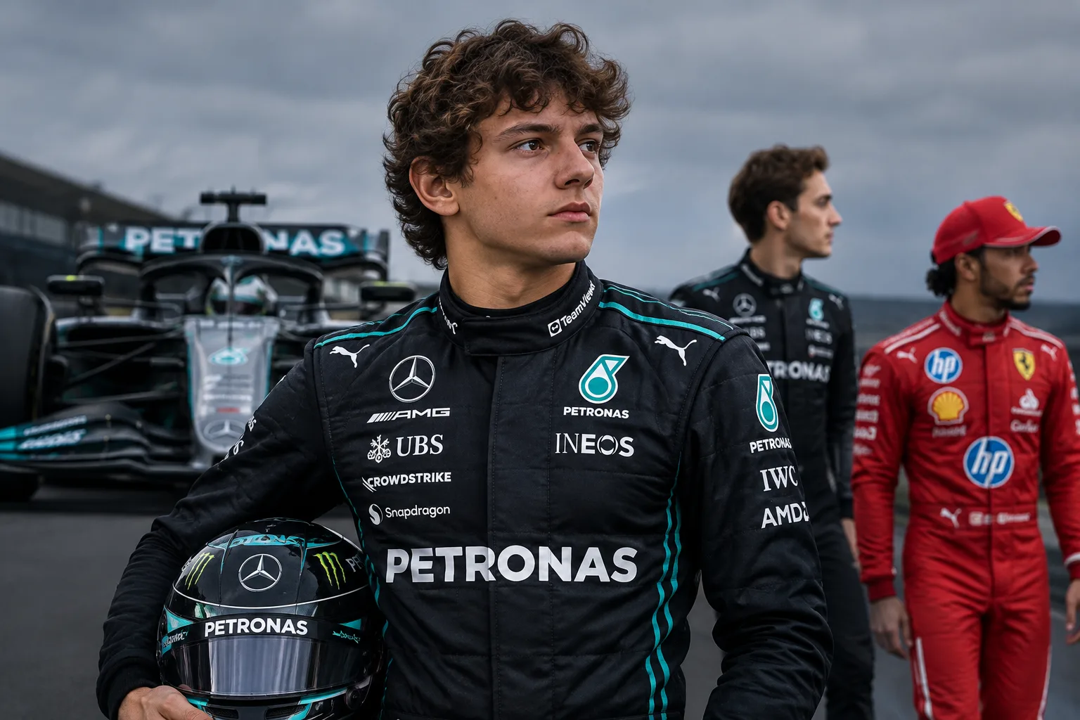 Conceptual AI-generated editorial motorsport illustration; not a documentary photograph or evidence that a pictured event, meeting or transfer occurred. · 2026-10-29