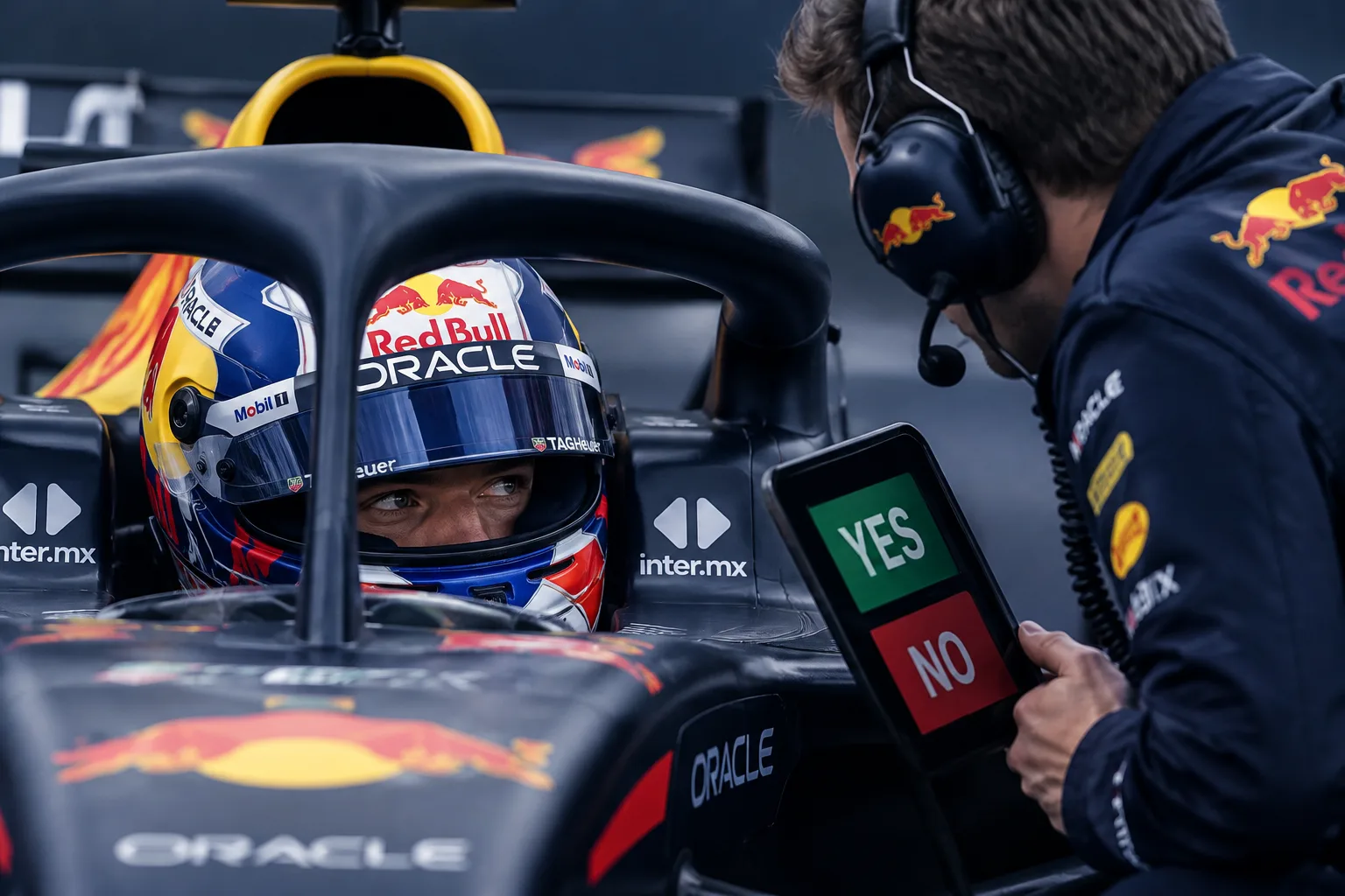 Conceptual AI-generated editorial motorsport illustration; not a documentary photograph or evidence that a pictured event, meeting or transfer occurred.
