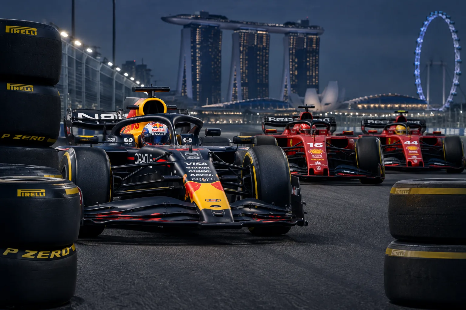 Conceptual AI-generated editorial motorsport illustration; not a documentary photograph or evidence that a pictured event, meeting or transfer occurred.