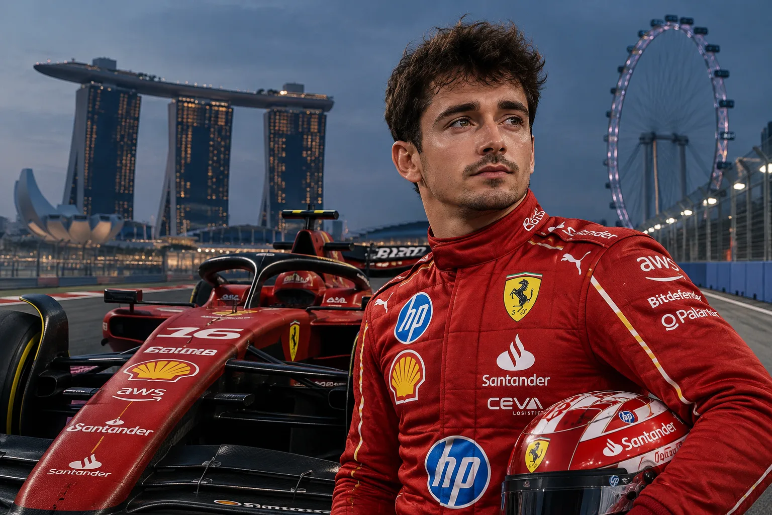 Conceptual AI-generated editorial motorsport illustration; not a documentary photograph or evidence that a pictured event, meeting or transfer occurred.