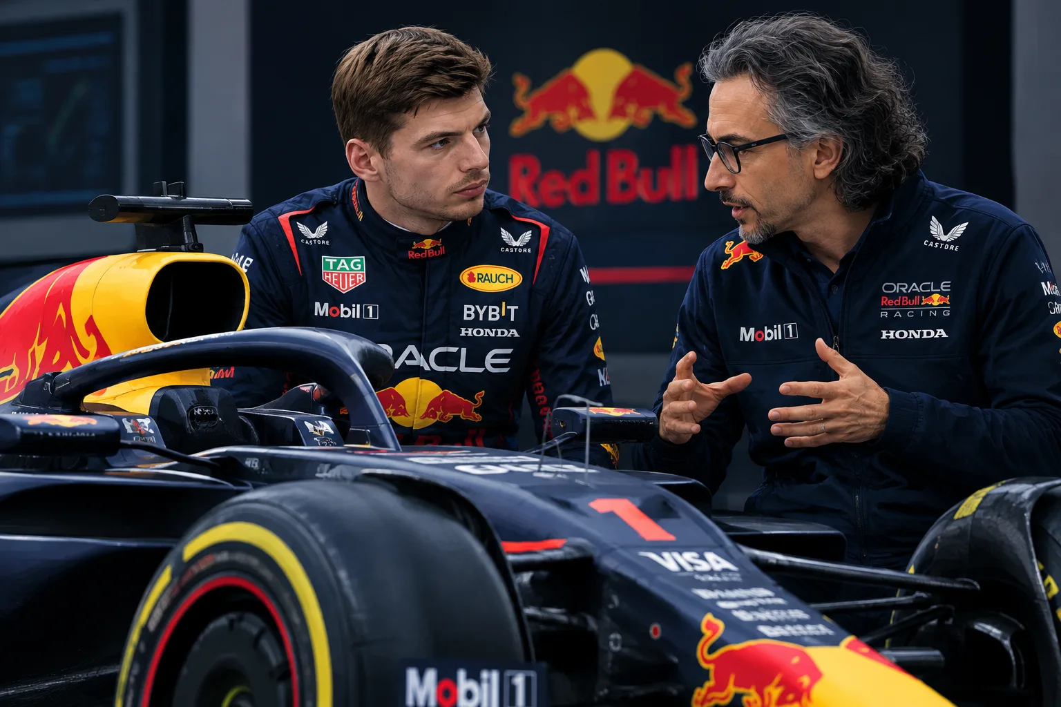 Conceptual AI-generated editorial motorsport illustration; not a documentary photograph or evidence that a pictured event, meeting or transfer occurred. · 2026-10-29
