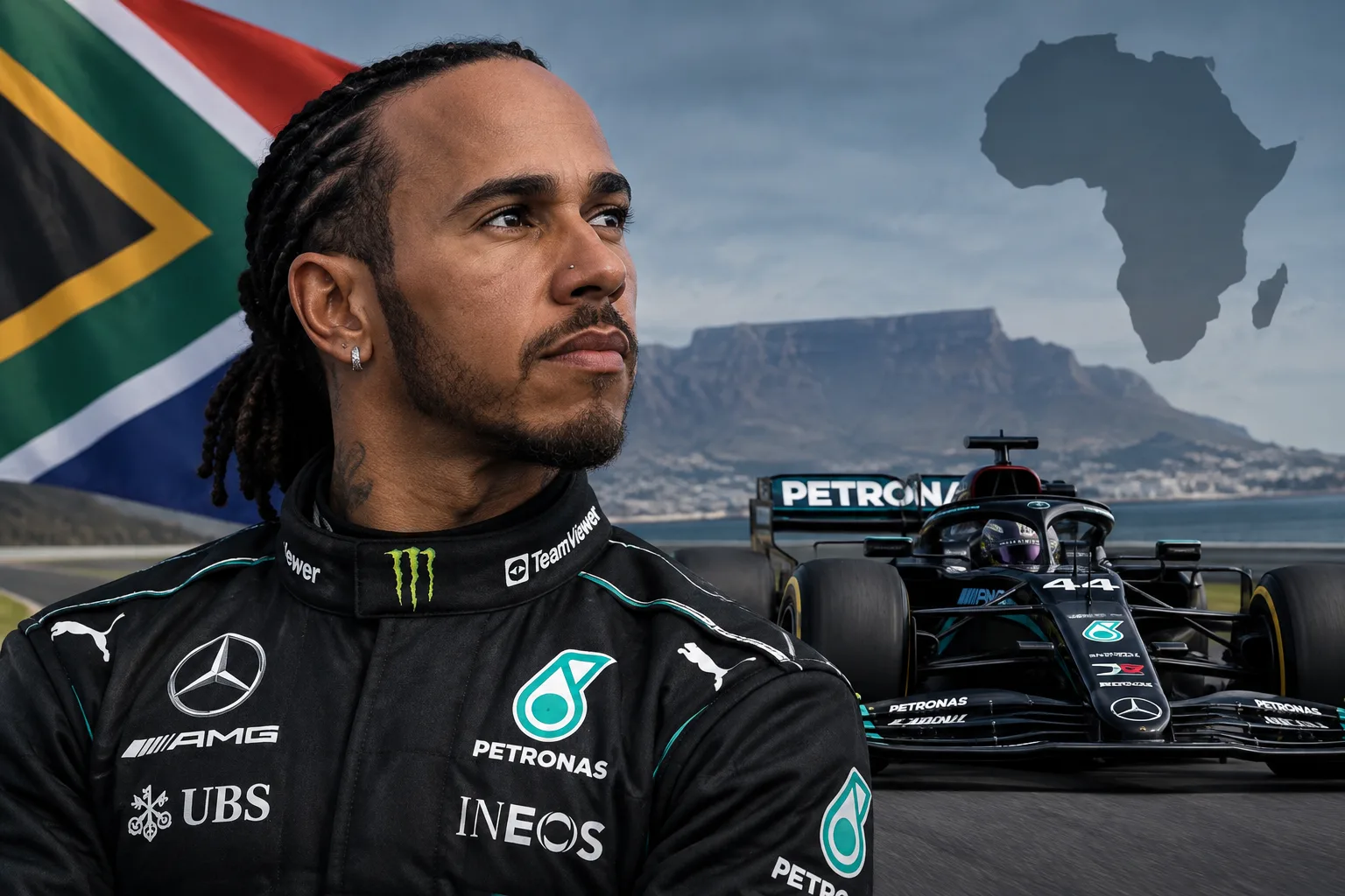 Conceptual AI-generated editorial motorsport illustration; not a documentary photograph or evidence that a pictured event, meeting or transfer occurred.